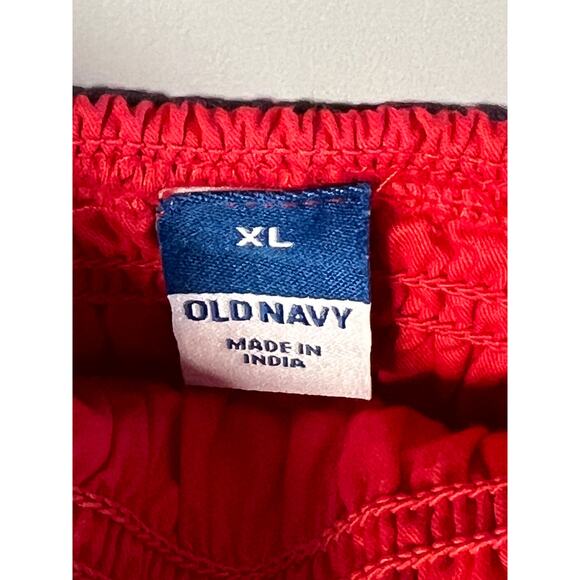 Old Navy Red Smocked‎ Top Spaghetti Strap Maxi Dress Size XL NEW - Picture 6 of 6